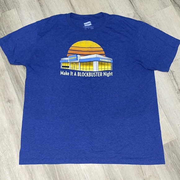 Blockbuster T-Shirt Make It A Blockbuster Night - Picture 1 of 4